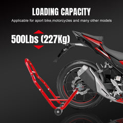 Jack Boss L-shaped rear stand detail highlighting durable steel construction