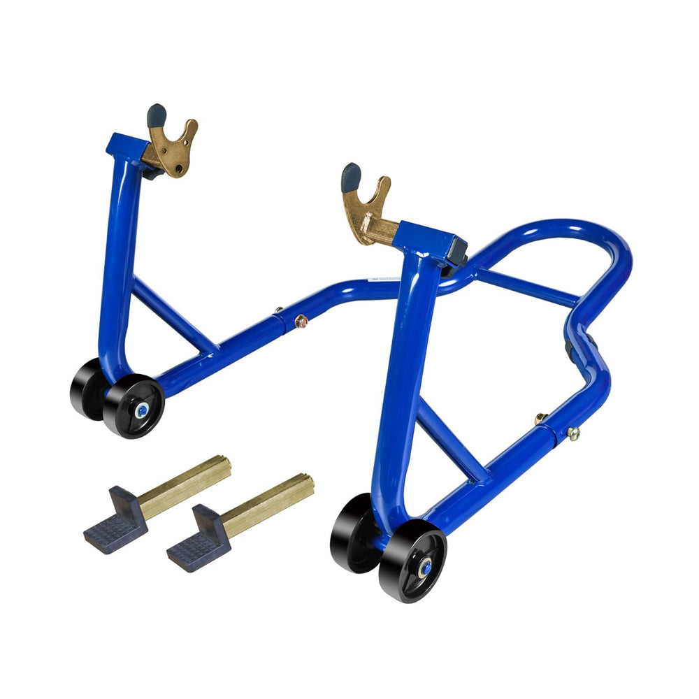 Jack Boss rear stand front view showing stable lift and safe support