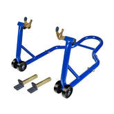 Jack Boss rear stand front view showing stable lift and safe support