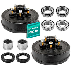 JADODE front view hub drum kit showing complete assembly and quick install benefit
