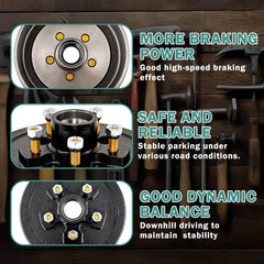JADODE studs and nuts installed for fast mounting and secure wheel attachment