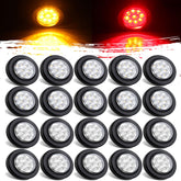 Jamarco front view of full 20-piece kit showing amber and red lights for easy matching