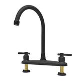 JAMESVAN faucet front view showing sleek metal finish and sturdy build