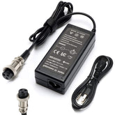Janboo 24V charger front view showing robust housing and safe design benefits