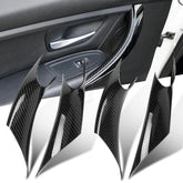 Jaronx front view of 4PCS door handle covers showing complete kit and fitment benefit