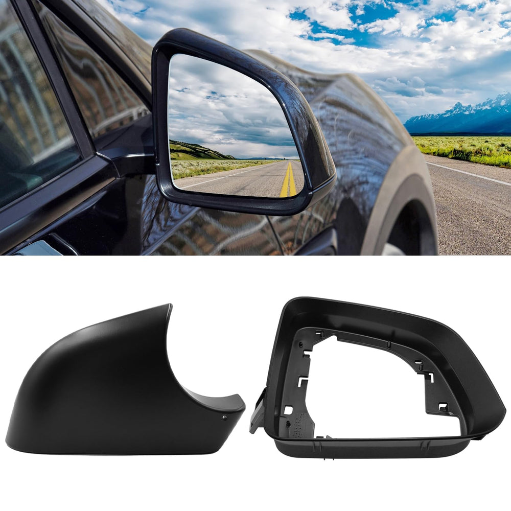 Jaronx front view of right mirror cover showing OEM fit and restored appearance