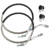 JAVIK front brake hose pair showing both hoses for direct fit