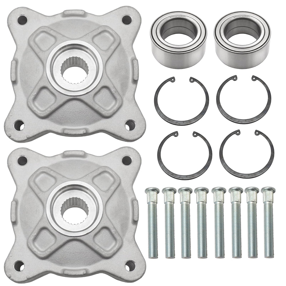 JAVIK front hubs front view showing direct-fit OEM replacement benefit