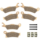 JAVIK front brake pads packaging showing full set and benefit of complete replacement