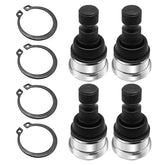 JAVIK front view of ball joint kit showing four joints and rings, clear OEM fit benefit