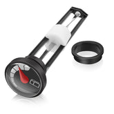 JAVIK fuel gauge front assembly showing clean fit and restored accuracy