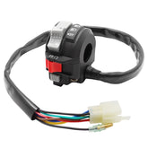 JAVIK front view of handlebar switch assembly showing clear controls and improved reliability