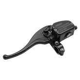 JAVIK left front brake master cylinder front view showing mounting points and finish for easy replacement