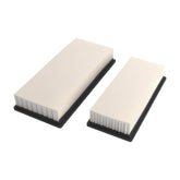 JAVOUKA front view of cabin air filter showing fit and shape for easy identification