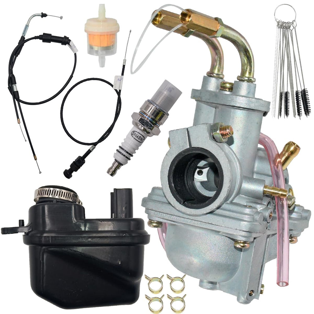 JDLLONG front view of PW50 carburetor showing mounting points and reliable fit