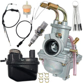 JDLLONG front view of PW50 carburetor showing mounting points and reliable fit
