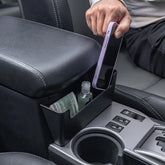 JDMCAR front view installed in 4Runner center console, tidy organization benefit