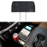 JDMCAR front view installed in Ford F150 jump seat shows neat storage and quick access