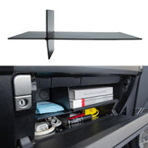 JDMCAR front view of glove box organizer showing compact fit and tidy storage benefit