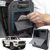 JDMCAR front view of hidden storage box showing sleek fit and stealth benefit