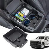 JDMCAR front view of console organizer showing neat compartments and easy access