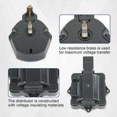 JDMSPEED assembled cap and black coil cover offering OEM appearance