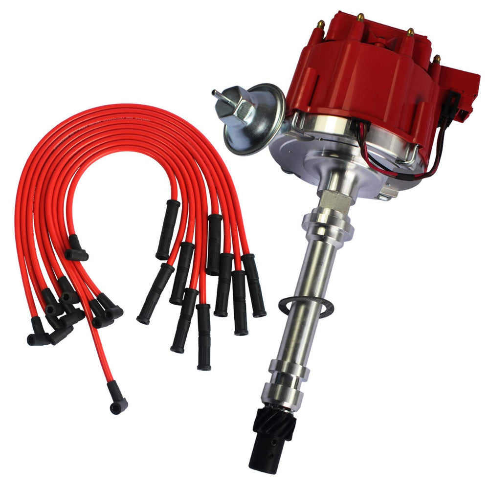 JDMSPEED distributor front cap showing red cap and terminal layout, easy identification benefit