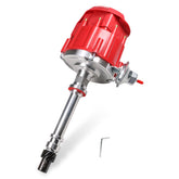 JDMSPEED distributor front view showing red cap and complete assembly, reliable swap-in