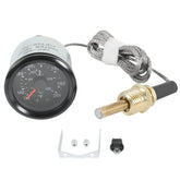 JDMSPEED front gauge face showing clear temperature markings and vintage look benefit