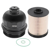 JDMSPEED front view of cap and filter showing durable fit and sealed protection