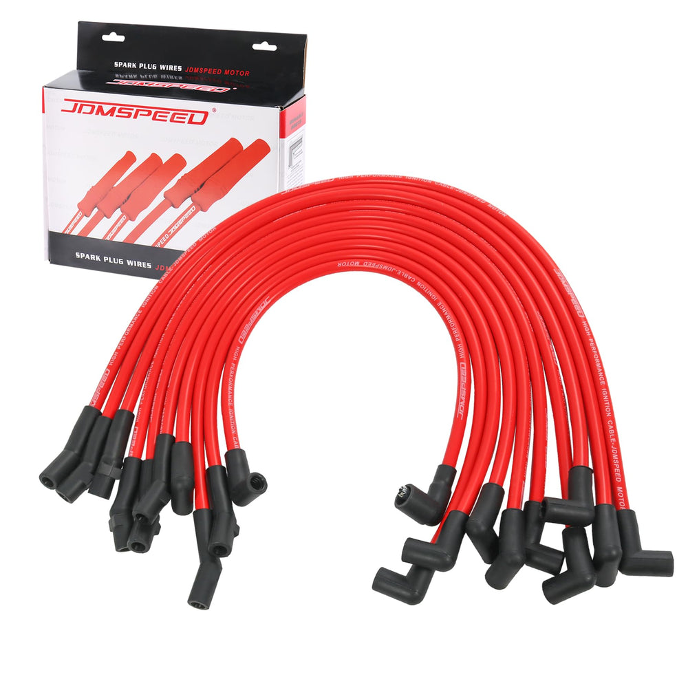 JDMSPEED front packaging showing full 10-piece wire set and fitment info, reliable replacement