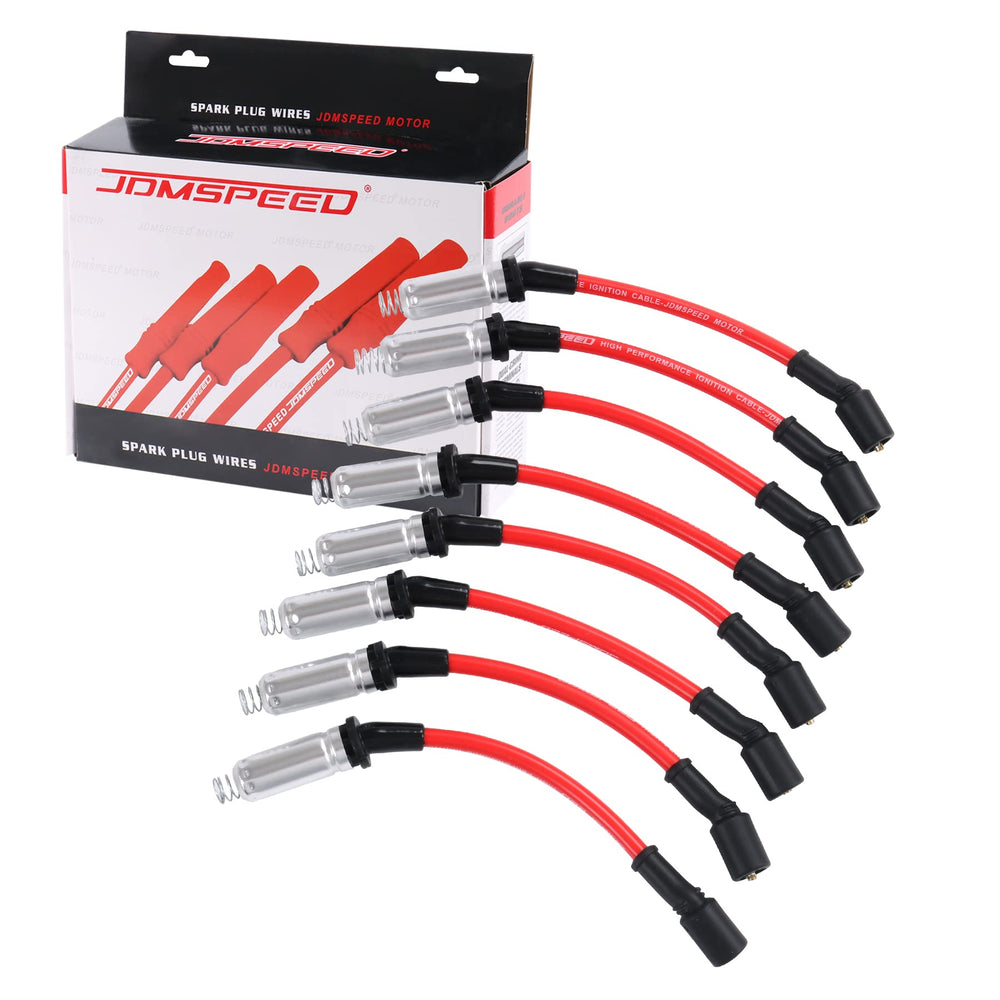 JDMSPEED front packaging showing complete ignition wire set and fitment benefit