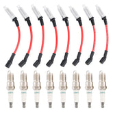 JDMSPEED front packaging showing the complete 8-plug and 8-wire kit benefits fitment