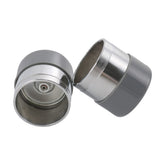 JDMSPEED front view of bearing protectors showing durable stainless steel finish and fit