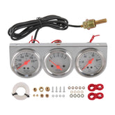 JDMSPEED front view triple gauges showing three dials and clear markings