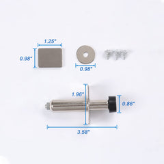 JDMSPEED door popper next to coin for scale and accurate size reference