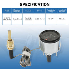 JDMSPEED sensor thread closeup showing 1/2" NPT fit for easy engine installation benefit