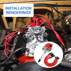 JDMSPEED full spark plug wire set laid out, organized leads for quick install benefit