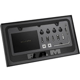 JDMstyle front view showing slim black frame and clean plate edge for sleek look