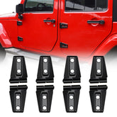JeCar front packaging showing eight black hinge covers and benefits
