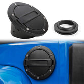 JeCar fuel filler door front view showing clean fit and added style
