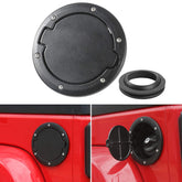 JeCar front view of gas cap cover showing rugged styling and sleek fit