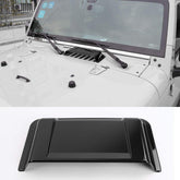 JeCar hood vent front view showing sleek black finish and improved airflow