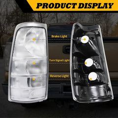 Jecoupoon tail lights installed on Silverado showing improved rear styling
