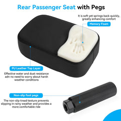 JERBOR mounted on Lectric XP demonstrating secure fit and improved passenger comfort
