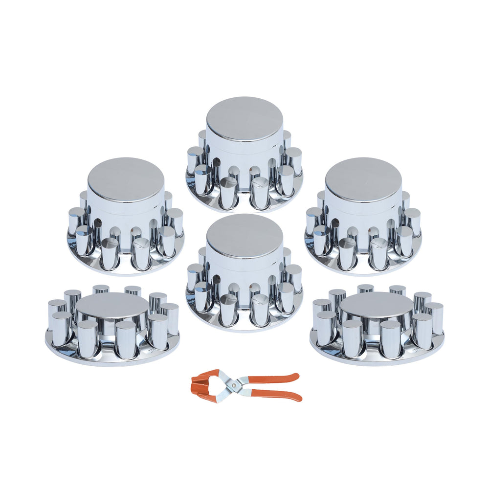 JESONN front axle cover flat top showing polished chrome and protection