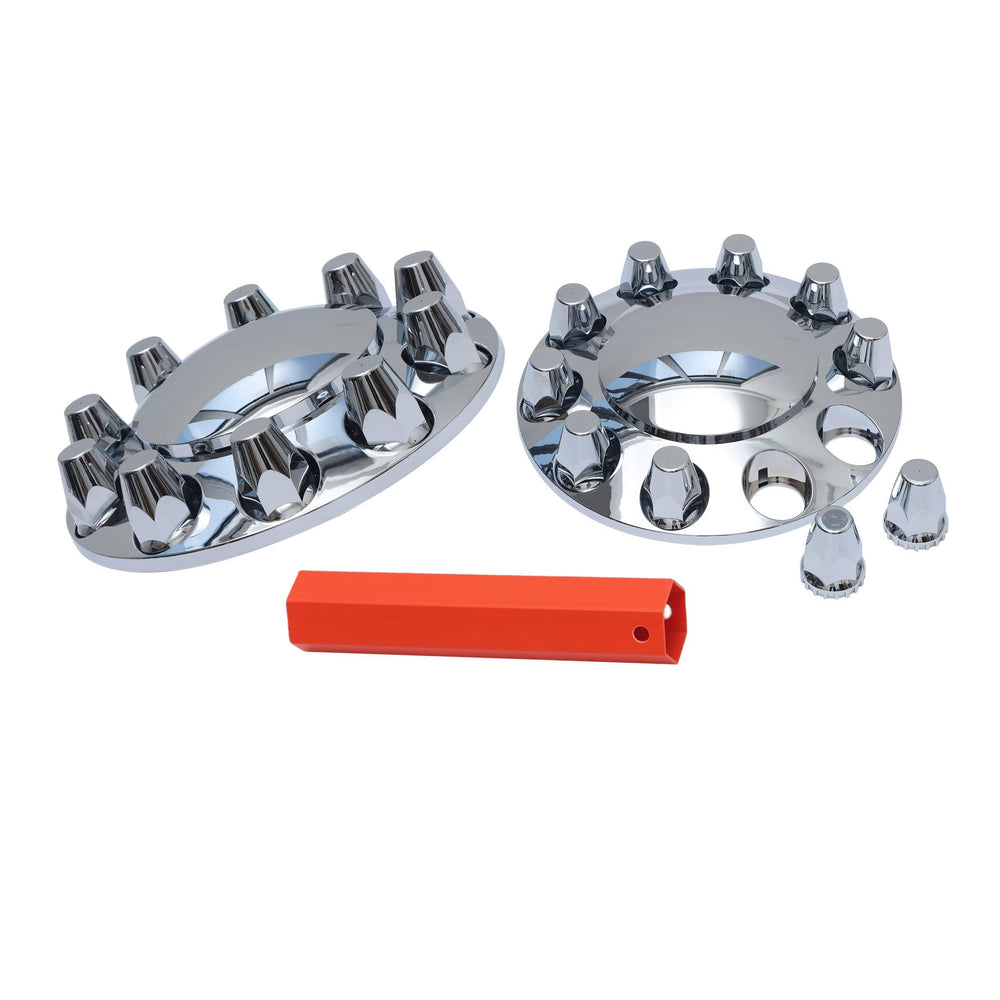JESONN front axle cover front view showing polished finish and fit