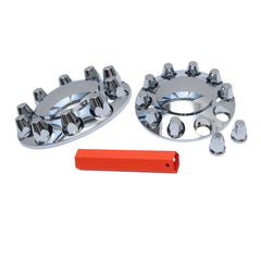 JESONN front axle cover front view showing polished finish and fit