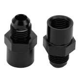 Jetuplusllc adapter front view showing -6AN outlets and compact design for clean installs