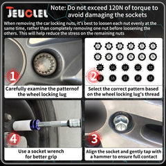 JEUCLEL blow-molded case opened with organized tools for quick access